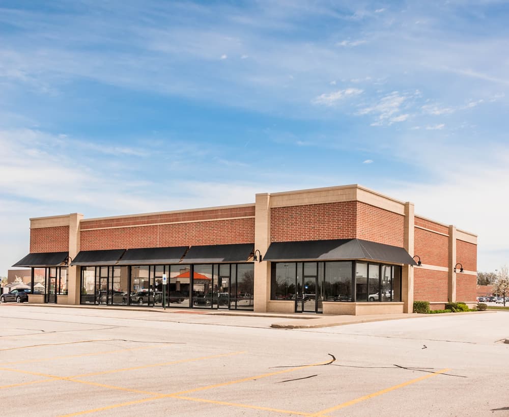 large new commercial retail building.